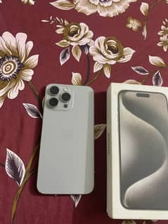 Iphone 15 pro max jv 256gb natural titanium condition 10/10 non pta