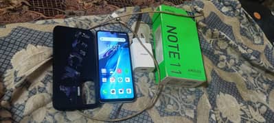 hi I am selling my infinix not 11 6*3 9 GB RAM  128 Room cmplet saman