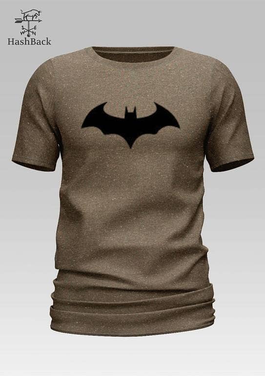 HashBack Batman Printed Oversized Basic T-Shirt for Men