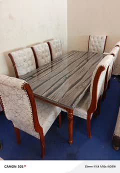 Dining table set /Marble top Dining table /wooden Dining