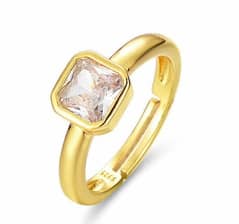 Square stone Ring