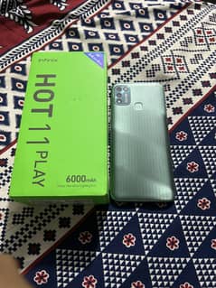INFINIX HOT 11 play 10/10 pin pack with box 03264204121