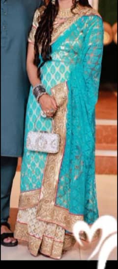 heavy embroidered saree
