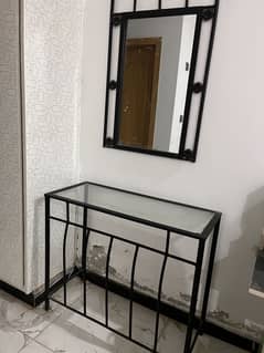 Bed set with side tables and dressing and mattess