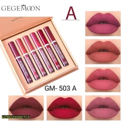 6 colors long lasting Velvet liquid lipstick