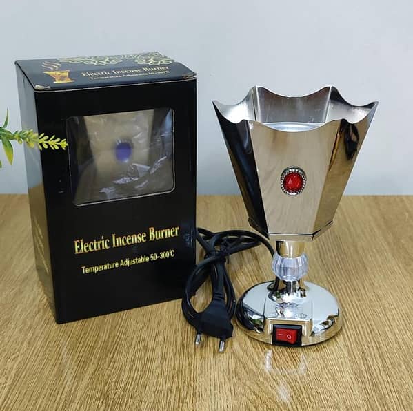 Six Corner Electric Bakhoor Incense Burner - Metal