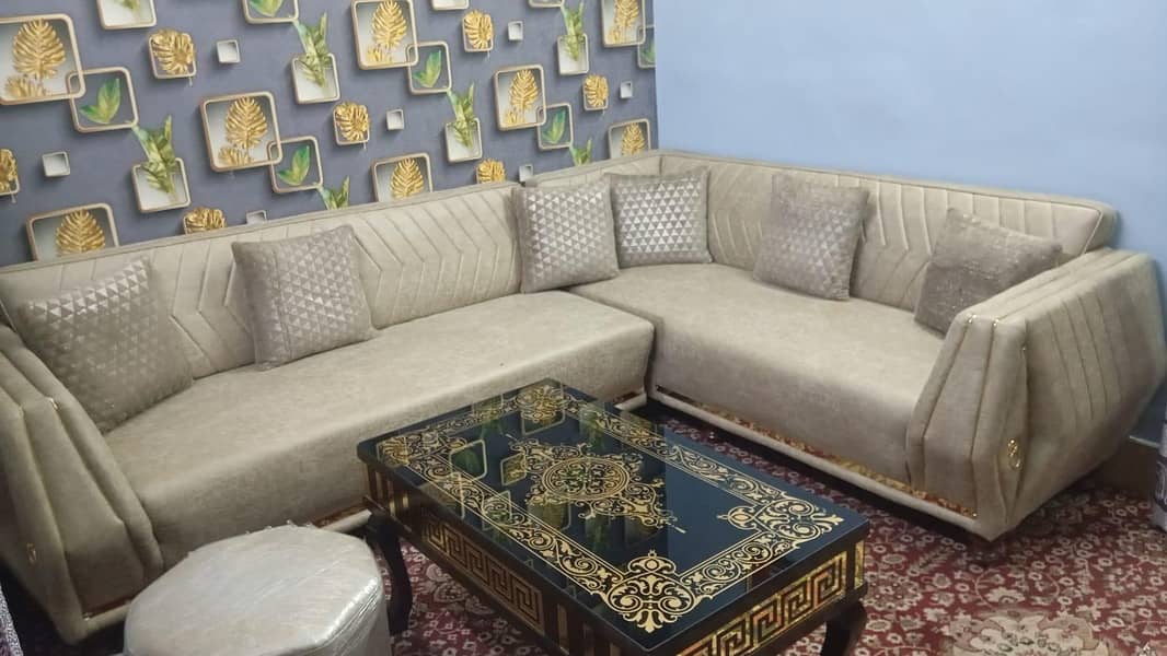 sofa set with 2 stool 1 table 3