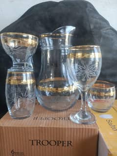 Fancy gold cutting cooll set 28 pieces