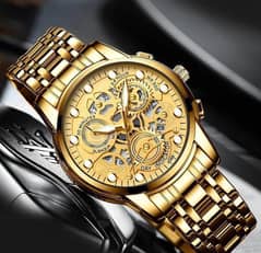 men's water resistant quartz chronograph watch -1 Pc