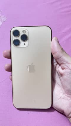 iPhone 11 Pro 256 GB • PTA Approved • Gold • Water‑pack • 75% Battery