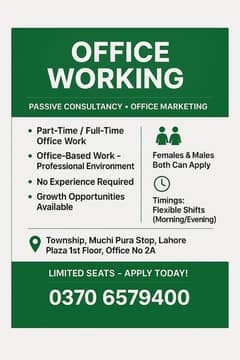 Office working office marketing
