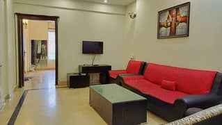 F 11 Al safa hieghts 2 furnished 2bed tv l for rent