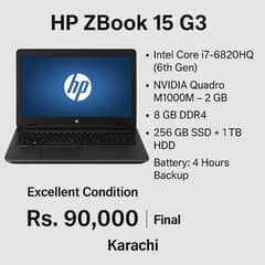 HP ZBook G3 15 Laptop
