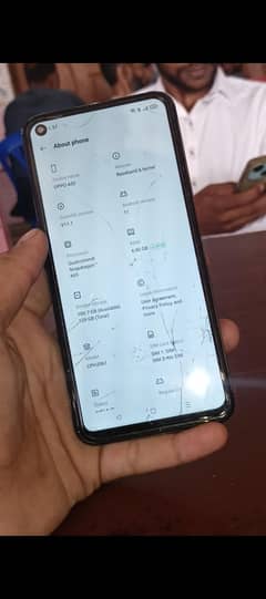 oppo a52.4. 128  only mobile panel change panel glass scratch exchange