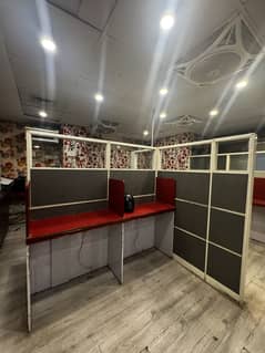 Office cubicles 17 person sitting