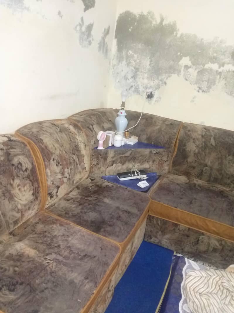 L shape sofa table added 2