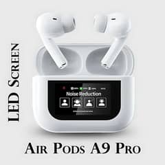 A9 Pro White Airpods With Advanced Voice Cancellation