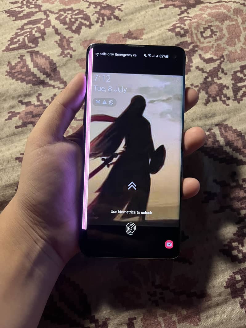 samsung s10 patch line and dote touch working but not properly 5