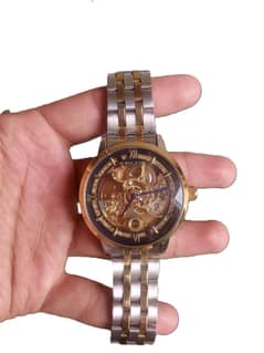 Rolex Skeleton Automatic Watch With Free Box.