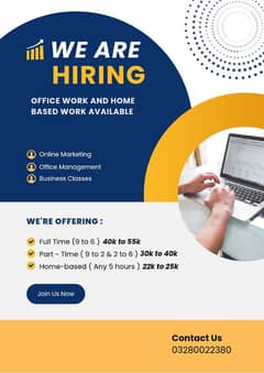 Office Work and Online Work Available