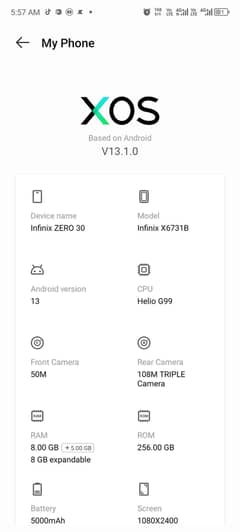 infinix zero30 all okay koi masla nahi hai chalane Mein ok set hai