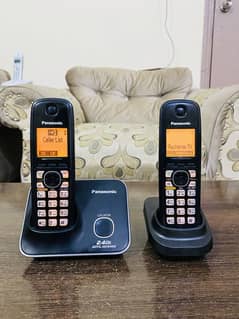 Double line cordless phone panasonic