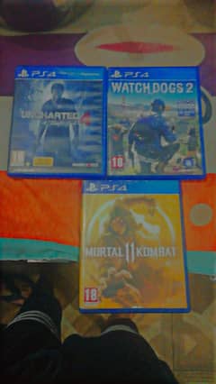 MORTAL KOMBAT 11. UNCHARTED 4. WATCH DOGS 2.