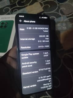 Honor X8B 16GB 512GB With Box Charger Warranty Remaining  10/9.5