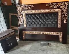 wooden bed king size