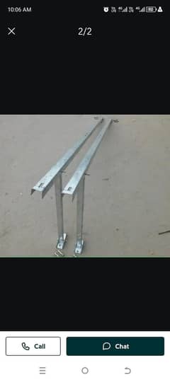 2 piar solar stand  585 k  4 platen lag jayngi ek hafte hoi the lagye