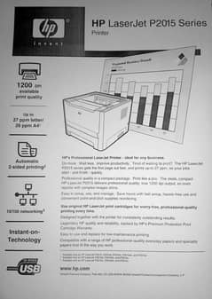 HP LasterJet Printer P2015 Series