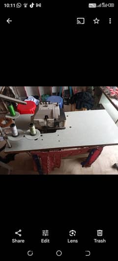 Overlock and pico setup with material for sale