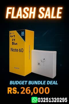 Flash Sale/Realme not 60 with free airpods