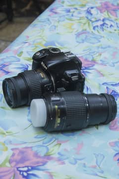 Nikon d3100 with 18/55mm and 55 200mm