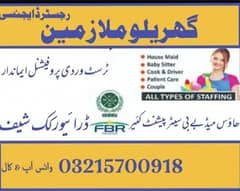 Cook , Chef , Pakistani Cook, Chienese Cook, House maids , Nurse