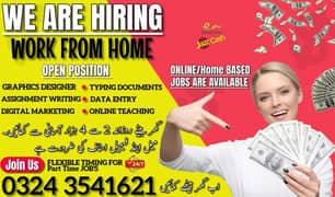 Part time/full time/Online/Assignments/Typing/Data entry/Student/Tea
