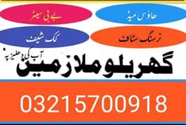House Maid, Babysitter, Patient Care, Nanny, Nurse, Driver, Chef, Cook