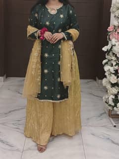 long shirt with plazo
