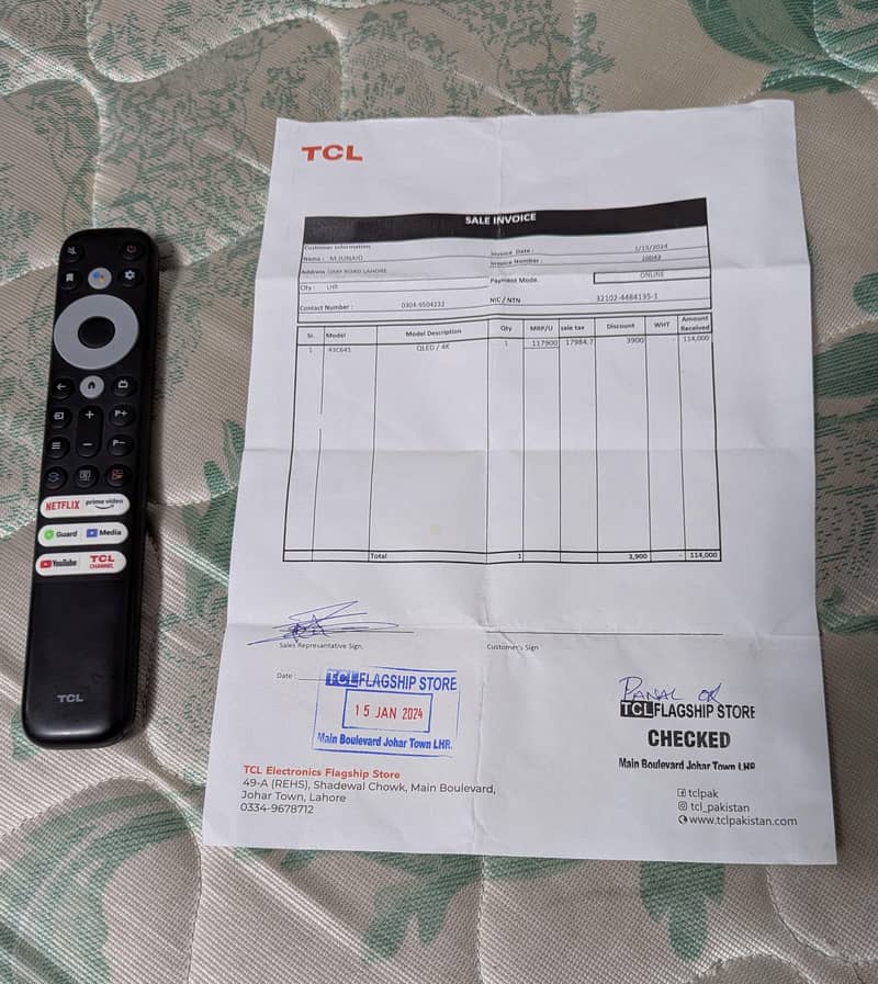 TCL 43" QLED 4K Smart LED (Model 43C645) 10/10 condition 6