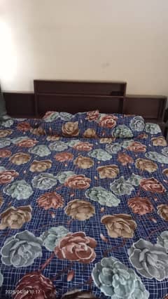 double bed with mattress