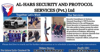 Security Guard Services / Bodyguards & Protocol Officers Available