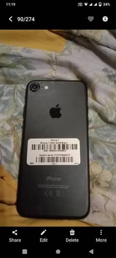 I phone 7 nonpta waterproof 32gb battery health 86