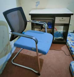 Used Computer Table & Comfortable Office Chair – Good Condition