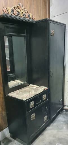 Wooden Wardrobe with Dresser