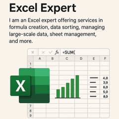 Excel Expert | Data Analysis, Formulas, Sheet Management