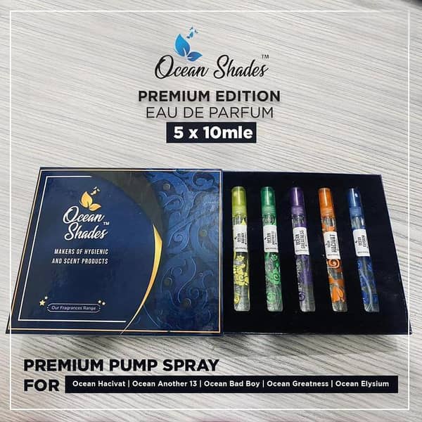 Ocean Shades Premium Edition Perfume Tester Kit with 10 Samples of 5 ML Each