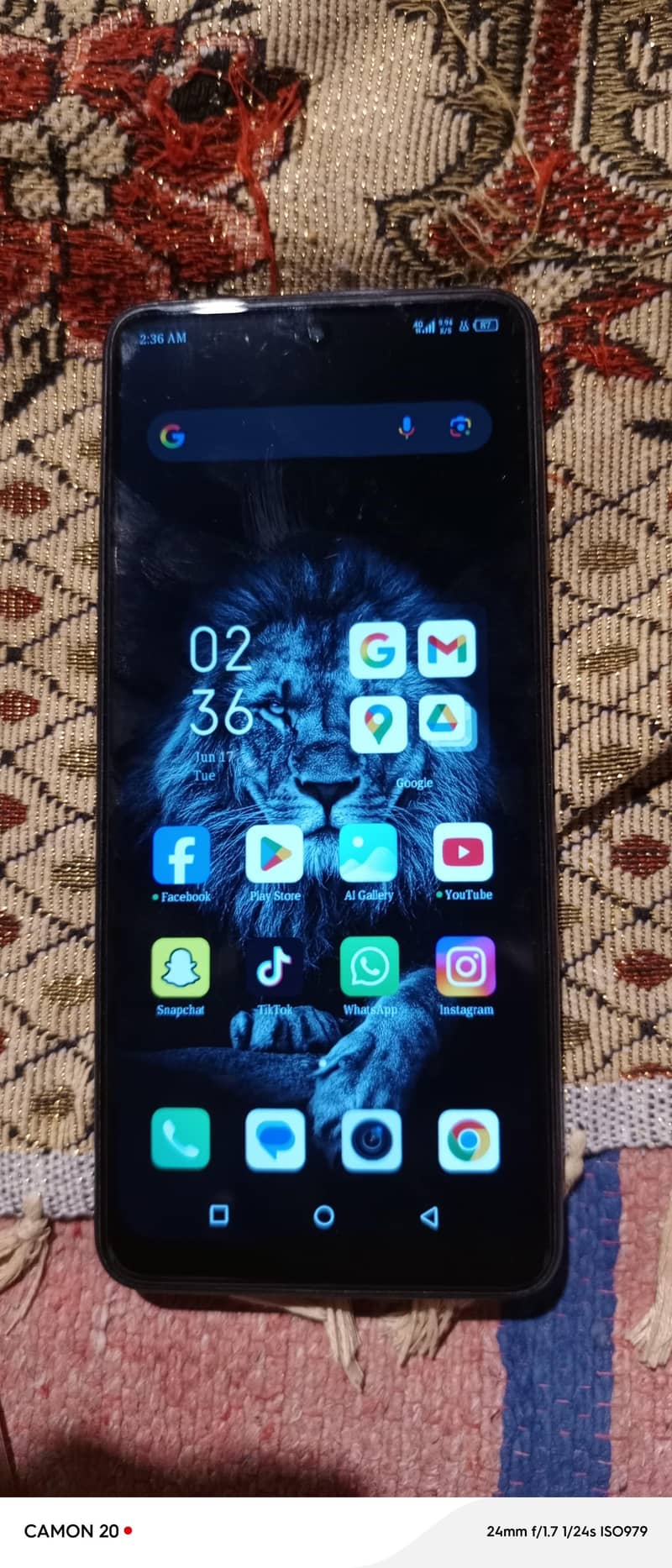 Infinix zero x neo  8+3 128 memory 1