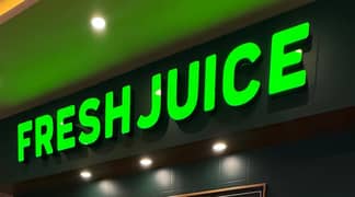 3d acrylic sign SS and Ms lattar sign backlight sign board in Peshawar