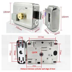 Card Key Electric Main gate Lock 12v DC motorize sensor door security