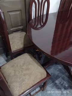 Dining table and chairs